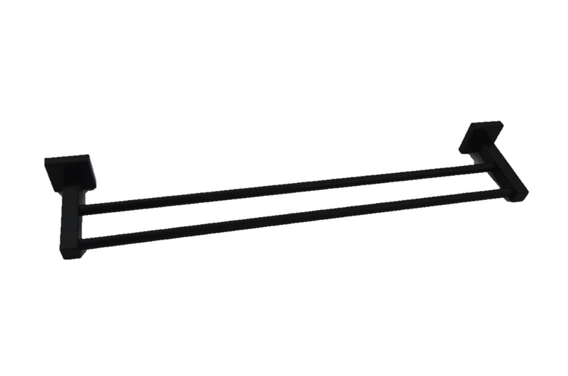 Toalheiro Barra Duplo Premier Preto LP34