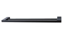 Toalheiro Barra duplo 60cm Fit Preto LF39